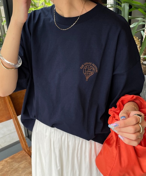tシャツ ワンポイント刺繍Tシャツ(WEB限定カラーあり) レディース WEB限定】ワンポイント刺繍半袖Tシャツ《ユニセックス》（T