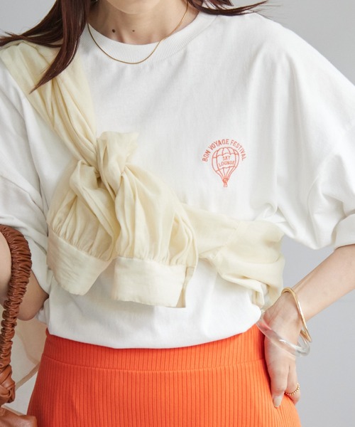 WEB限定】ワンポイント刺繍半袖Tシャツ《ユニセックス》（T