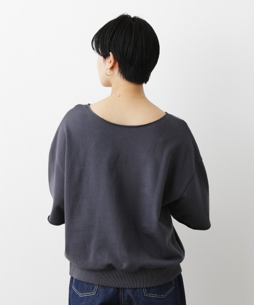 RODEO CROWNS WIDE BOWL（ロデオクラウンズワイドボウル）の「BURGERカットオフスウェットトップス（Tシャツ/カットソー・レディース・グリーン/ブラック/オフホワイト・FREE）」の6枚目の写真