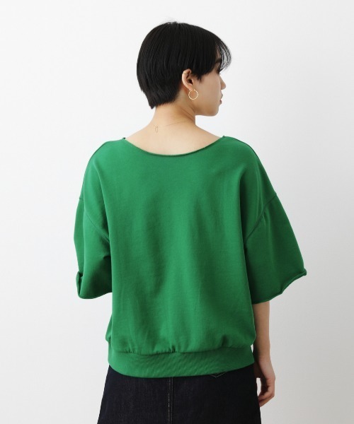 RODEO CROWNS WIDE BOWL（ロデオクラウンズワイドボウル）の「BURGERカットオフスウェットトップス（Tシャツ/カットソー・レディース・グリーン/ブラック/オフホワイト・FREE）」の9枚目の写真