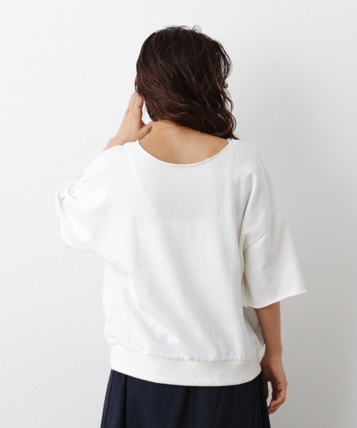 RODEO CROWNS WIDE BOWL（ロデオクラウンズワイドボウル）の「BURGERカットオフスウェットトップス（Tシャツ/カットソー・レディース・グリーン/ブラック/オフホワイト・FREE）」の17枚目の写真