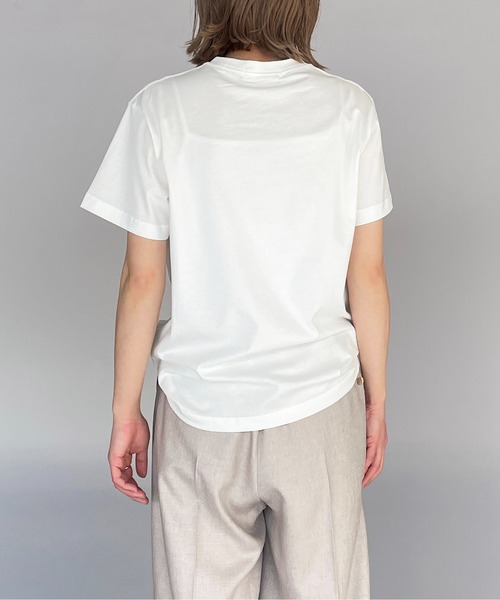 PICCIN(ピッチン)の「刺繍ロゴTシャツ(Tシャツ/カットソー・レディース・ネイビー/グレイッシュベージュ/オフホワイト/ライトグリーン・M)」の5枚目の写真