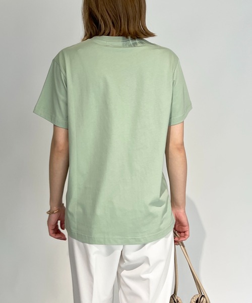 PICCIN(ピッチン)の「刺繍ロゴTシャツ(Tシャツ/カットソー・レディース・ネイビー/グレイッシュベージュ/オフホワイト/ライトグリーン・M)」の15枚目の写真