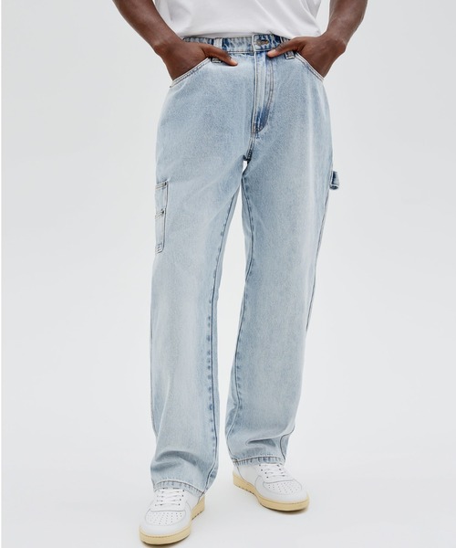 Guess(ゲス)の「GUESS Originals Kit Carpenter Denim Pants(デニムパンツ・メンズ・ライトインディゴブルー・32inch/30inch/31inch/29inch/33inch)」の7枚目の写真