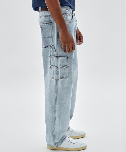 Guess(ゲス)の「GUESS Originals Kit Carpenter Denim Pants(デニムパンツ・メンズ・ライトインディゴブルー・32inch/30inch/31inch/29inch/33inch)」の15枚目の写真