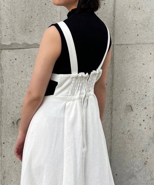 Ezick（エジック）の「ノースリリブプルオーバー（ニット/セーター・レディース・モカ/ブラック/ミント・FREE）」の8枚目の写真