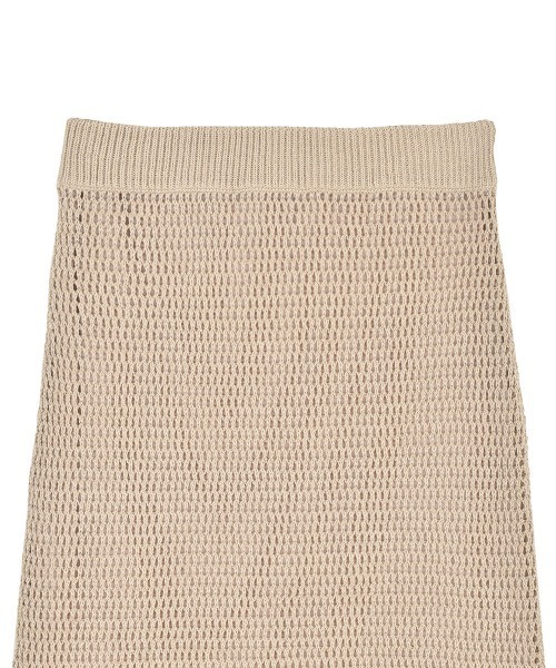 OUTERSUNSET（アウターサンセット）の「mesh knitting skirt（スカート・レディース・マスタード/ベージュ・FREE）」の5枚目の写真