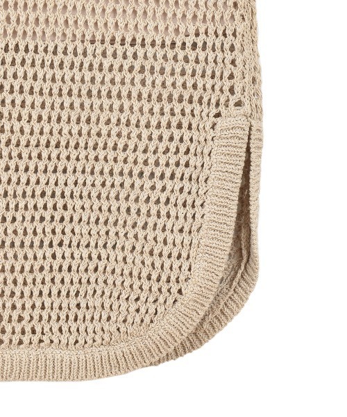 OUTERSUNSET（アウターサンセット）の「mesh knitting skirt（スカート・レディース・マスタード/ベージュ・FREE）」の7枚目の写真