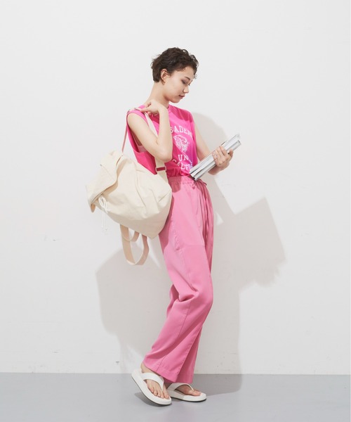 Auntie Rosa Holiday（アンティローザホリデー）の「キャンバスリュック（バックパック/リュック・レディース・ホワイト/ブラック・FREE）」の5枚目の写真