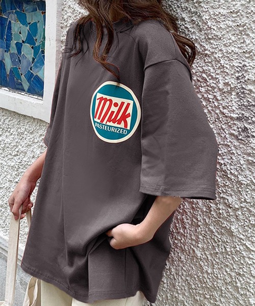 セール Milkロゴプリントゆるかわbigロングtシャツ Tシャツ カットソー Felt Maglietta フェルトマリエッタ のファッション通販 Zozotown セール Milkロゴプリントゆるかわbigロングtシャツ Tシャツ カットソー Felt Maglietta フェルトマリエッタ のファッション通販 Zozotown
