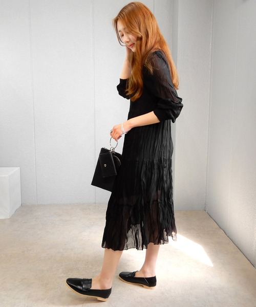 alala(アララ)の「メタリックローファー/かかとが踏めるバブーシュ ◇(ローファー・レディース・ブラック/シルバー/ゴールド・S/M/L/LL)」の6枚目の写真