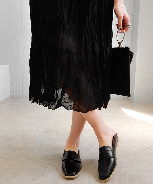 alala(アララ)の「メタリックローファー/かかとが踏めるバブーシュ ◇(ローファー・レディース・ブラック/シルバー/ゴールド・S/M/L/LL)」の21枚目の写真