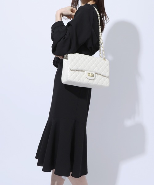MAISON BREEZE（メゾンブリーズ）の「【MAISON BREEZE】キルティングダブルショルダーバッグKNF（ショルダーバッグ・レディース・ピンク/ホワイト/ブラック系その他2/ブラック系1・FREE）」の17枚目の写真