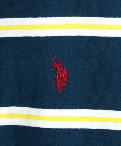U.S. POLO ASSN.(ユーエスポロアッスン)の「U.S. POLO ASSN. ワンポイントロゴ刺繍 マルチボーダーラガーシャツ/ポロシャツ メンズ レディース(ポロシャツ・メンズ・ホワイト/ブラック/ネイビー/グリーン・LL/M/L)」の16枚目の写真
