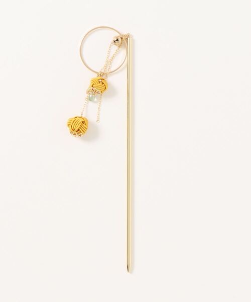 カヤ（カヤ）の「【カヤ】-SHIKI-四季 水引あわじ玉かんざし（その他ヘアアクセサリー・レディース・ホワイト/モカ/ピンク/グリーン/イエロー/レッド/ボルドー/パープル/ライトパープル/ホワイト×パープル/ミント/ネイビー・FREE）」の10枚目の写真