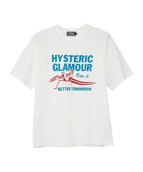 HYSTERIC GLAMOUR(ヒステリックグラマー)の「BETTER TOMORROW Tシャツ(Tシャツ/カットソー・メンズ・ホワイト/ブラック/グリーン・SMALL/MEDIUM/LARGE/X-LARGE)」の2枚目の写真