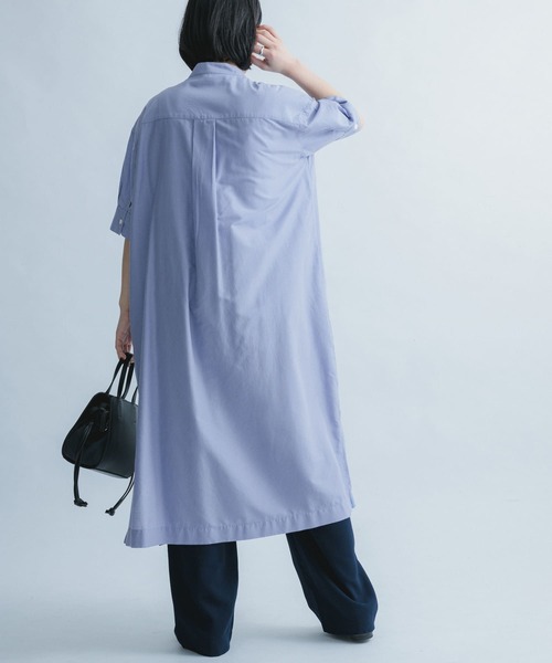 FORK&SPOON（フォークアンドスプーン）の「FORK&SPOON　ストライプショートスリーブワンピース（ワンピース・レディース・ベージュ系その他/ブルー・ONE）」の13枚目の写真