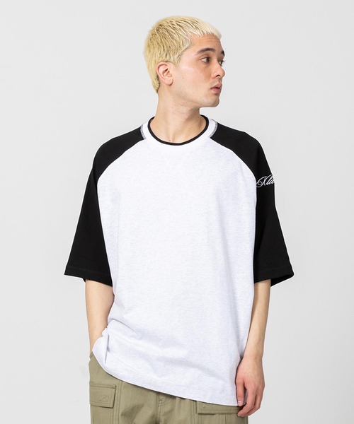XLARGE（エクストララージ）の「THERMAL RAGLAN TEE（Tシャツ/カットソー・メンズ・ブラック/レッド/ネイビー・S/M/L/XL）」の2枚目の写真