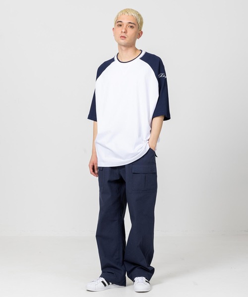 XLARGE（エクストララージ）の「THERMAL RAGLAN TEE（Tシャツ/カットソー・メンズ・ブラック/レッド/ネイビー・S/M/L/XL）」の13枚目の写真