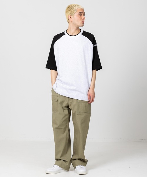 XLARGE（エクストララージ）の「THERMAL RAGLAN TEE（Tシャツ/カットソー・メンズ・ブラック/レッド/ネイビー・S/M/L/XL）」の5枚目の写真