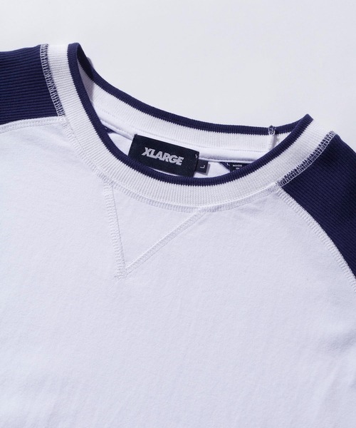 XLARGE（エクストララージ）の「THERMAL RAGLAN TEE（Tシャツ/カットソー・メンズ・ブラック/レッド/ネイビー・S/M/L/XL）」の10枚目の写真