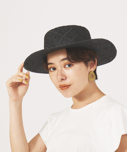 Abahouse Devinette（ドゥヴィネット）の「【RUBEN】ペーパーカンカンハット（ハット・レディース・ベージュ/ブラック・フリー）」の20枚目の写真