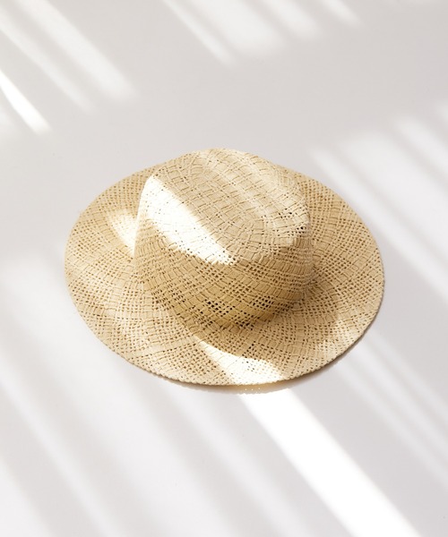 Abahouse Devinette（ドゥヴィネット）の「【RUBEN】ペーパーカンカンハット（ハット・レディース・ベージュ/ブラック・フリー）」の5枚目の写真