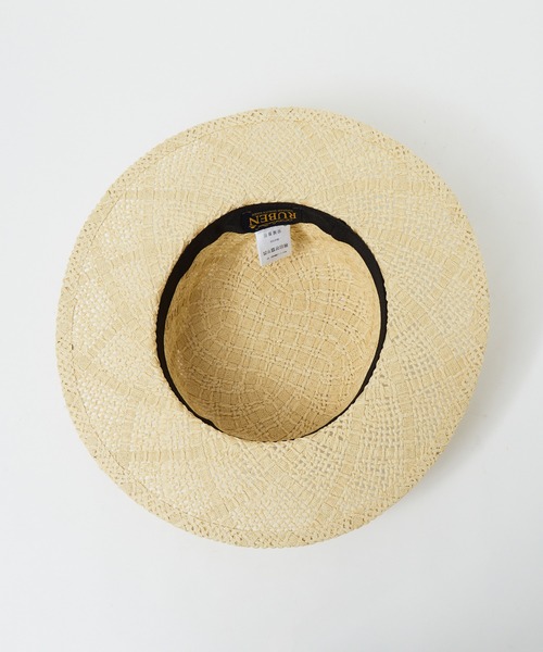 Abahouse Devinette（ドゥヴィネット）の「【RUBEN】ペーパーカンカンハット（ハット・レディース・ベージュ/ブラック・フリー）」の9枚目の写真