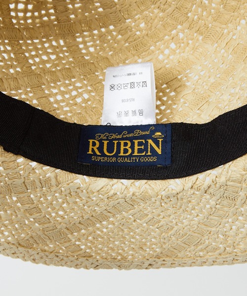Abahouse Devinette（ドゥヴィネット）の「【RUBEN】ペーパーカンカンハット（ハット・レディース・ベージュ/ブラック・フリー）」の12枚目の写真