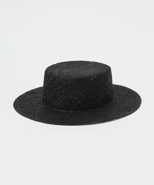 Abahouse Devinette（ドゥヴィネット）の「【RUBEN】ペーパーカンカンハット（ハット・レディース・ベージュ/ブラック・フリー）」の14枚目の写真