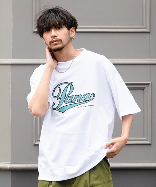 SILVER BULLET(シルバーバレット)の「『CavariA/キャバリア』USAコットンクルーネックアップリケ刺繍半袖Tシャツ(Tシャツ/カットソー・メンズ・ホワイト系1/ホワイト系2/ブラック系2/ベージュ系1/グリーン系2/ブルー系1・M/L)」の3枚目の写真
