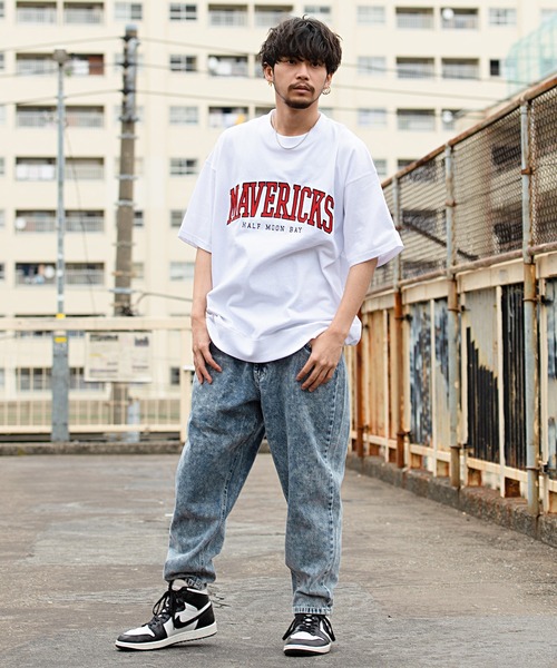 SILVER BULLET(シルバーバレット)の「『CavariA/キャバリア』USAコットンクルーネックアップリケ刺繍半袖Tシャツ(Tシャツ/カットソー・メンズ・ホワイト系1/ホワイト系2/ブラック系2/ベージュ系1/グリーン系2/ブルー系1・M/L)」の9枚目の写真