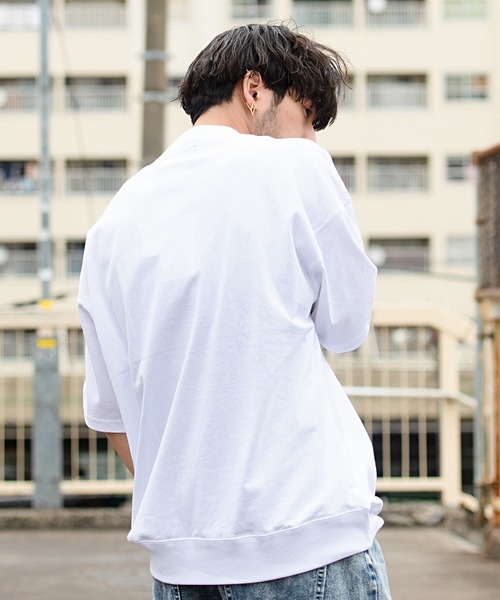 SILVER BULLET(シルバーバレット)の「『CavariA/キャバリア』USAコットンクルーネックアップリケ刺繍半袖Tシャツ(Tシャツ/カットソー・メンズ・ホワイト系1/ホワイト系2/ブラック系2/ベージュ系1/グリーン系2/ブルー系1・M/L)」の11枚目の写真