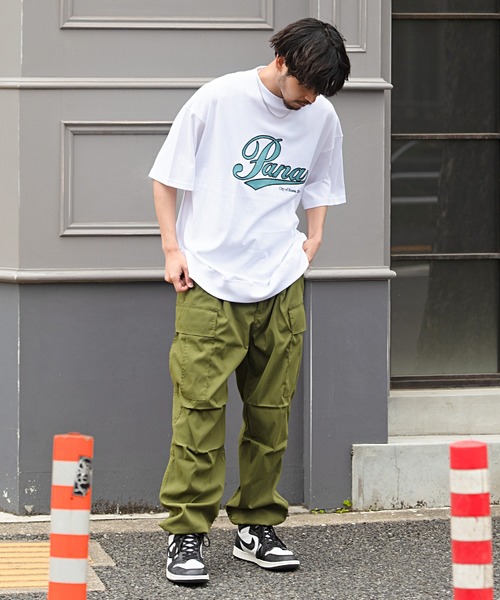 SILVER BULLET(シルバーバレット)の「『CavariA/キャバリア』USAコットンクルーネックアップリケ刺繍半袖Tシャツ(Tシャツ/カットソー・メンズ・ホワイト系1/ホワイト系2/ブラック系2/ベージュ系1/グリーン系2/ブルー系1・M/L)」の14枚目の写真