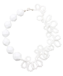 Demi-Luxe BEAMS | FLORIAN / ホワイトビーズ ネックレス(ネックレス)
