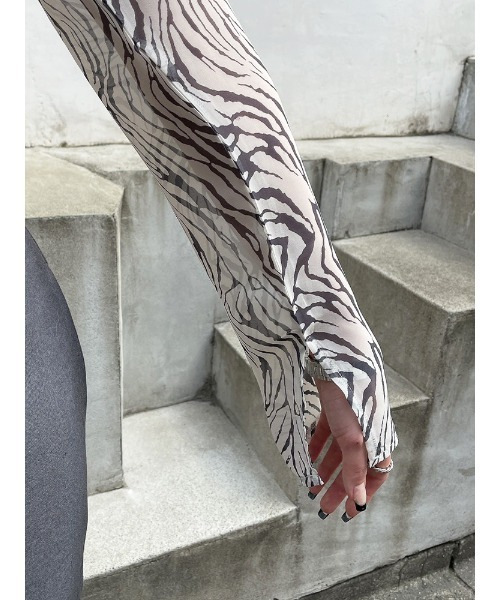 ENVYM（アンビー）の「フロントリボンＢＬ（シャツ/ブラウス・レディース・ブラウン/グレー・FREE）」の22枚目の写真