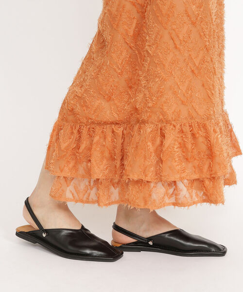 Ray BEAMS(レイビームス)の「Ray BEAMS / ステッチ バブーシュ(サンダル・レディース・オフホワイト/ブラック・24.5cm/23.5cm/25.0cm/23.0cm/24.0cm)」の7枚目の写真