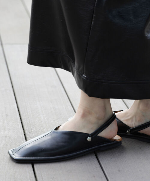 Ray BEAMS(レイビームス)の「Ray BEAMS / ステッチ バブーシュ(サンダル・レディース・オフホワイト/ブラック・24.5cm/23.5cm/25.0cm/23.0cm/24.0cm)」の10枚目の写真