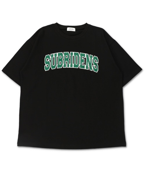 SPINNS（スピンズ）の「【ゆったりシルエット】SUBRIDENSカレッジロゴ オーバーサイズTシャツ（Tシャツ/カットソー・レディース・ブラック/ネイビー/オフホワイト/オレンジ/ブルー・M/L）」の17枚目の写真