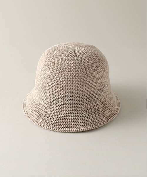 417 EDIFICE(フォーワンセブンエディフィス)の「【RACAL / ラカル】別注 CROCHET STYLE KNIT ハット(ハット・メンズ・ブラック/ベージュ・FREE)」の1枚目の写真