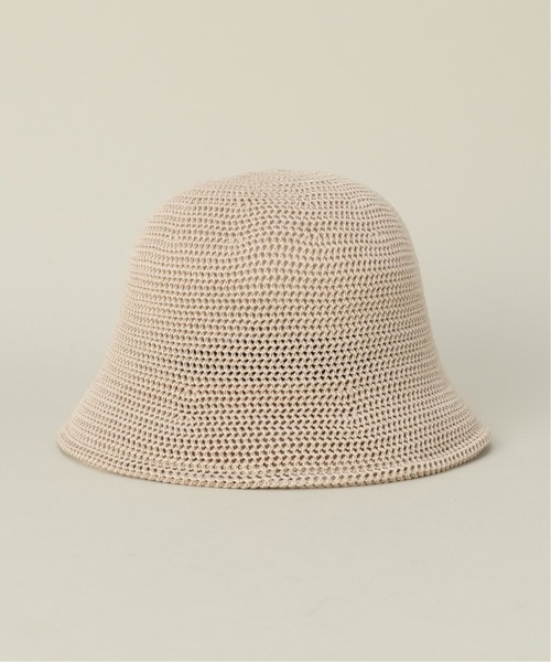 417 EDIFICE(フォーワンセブンエディフィス)の「【RACAL / ラカル】別注 CROCHET STYLE KNIT ハット(ハット・メンズ・ブラック/ベージュ・FREE)」の9枚目の写真