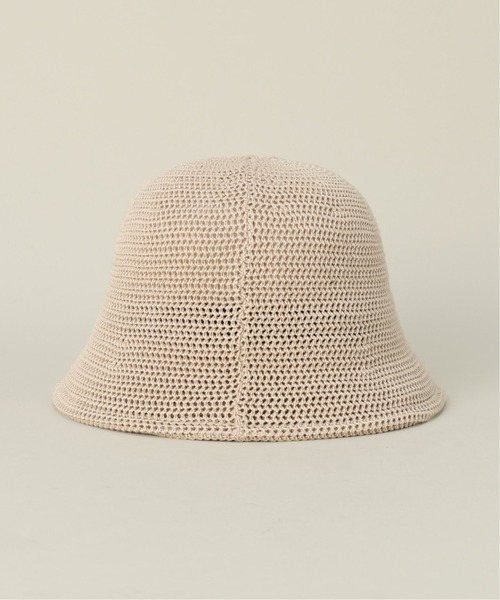 417 EDIFICE(フォーワンセブンエディフィス)の「【RACAL / ラカル】別注 CROCHET STYLE KNIT ハット(ハット・メンズ・ブラック/ベージュ・FREE)」の10枚目の写真
