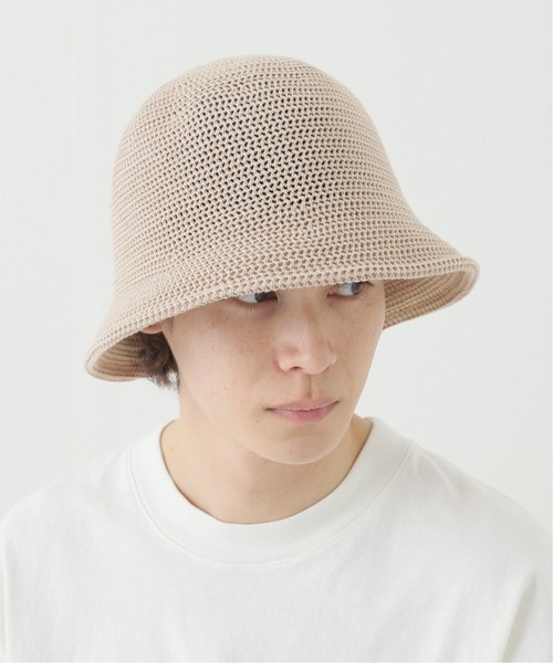 417 EDIFICE(フォーワンセブンエディフィス)の「【RACAL / ラカル】別注 CROCHET STYLE KNIT ハット(ハット・メンズ・ブラック/ベージュ・FREE)」の11枚目の写真