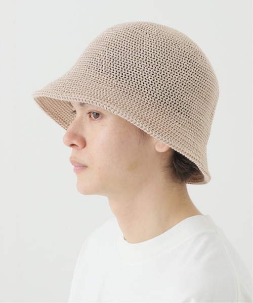 417 EDIFICE(フォーワンセブンエディフィス)の「【RACAL / ラカル】別注 CROCHET STYLE KNIT ハット(ハット・メンズ・ブラック/ベージュ・FREE)」の8枚目の写真