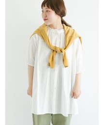 Samansa Mos2 | 前後2WAY襟フリルチュニック(シャツ/ブラウス)