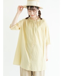 Samansa Mos2 | 前後2WAY襟フリルチュニック(シャツ/ブラウス)