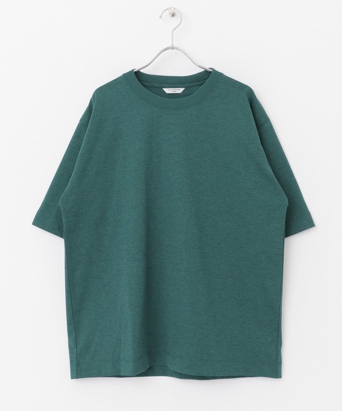as on asonリーフボタンT ネイビー トップス Tシャツ