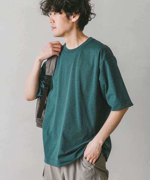 URBAN RESEARCH DOORS(アーバンリサーチドアーズ)の「Quick dry ボックスショートスリーブTシャツ(Tシャツ/カットソー・メンズ・ホワイト/ブラック/ネイビー/グリーン/グレー系その他・MEDIUM/LARGE)」の6枚目の写真