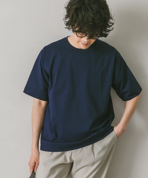 URBAN RESEARCH DOORS(アーバンリサーチドアーズ)の「Quick dry ボックスショートスリーブTシャツ(Tシャツ/カットソー・メンズ・ホワイト/ブラック/ネイビー/グリーン/グレー系その他・MEDIUM/LARGE)」の19枚目の写真
