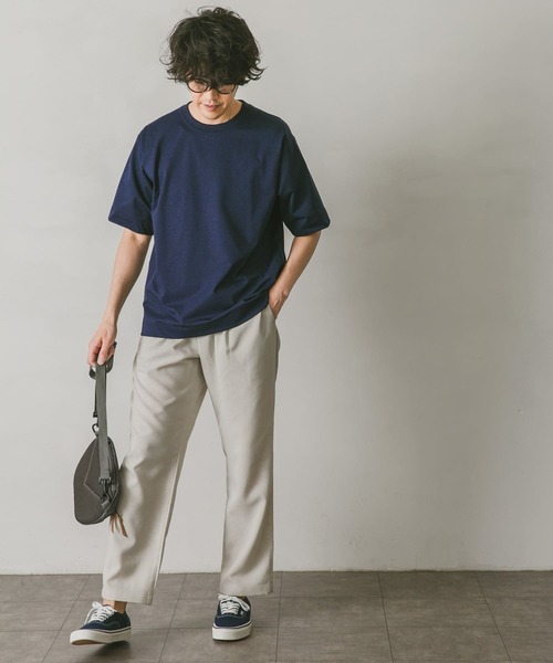 URBAN RESEARCH DOORS(アーバンリサーチドアーズ)の「Quick dry ボックスショートスリーブTシャツ(Tシャツ/カットソー・メンズ・ホワイト/ブラック/ネイビー/グリーン/グレー系その他・MEDIUM/LARGE)」の21枚目の写真